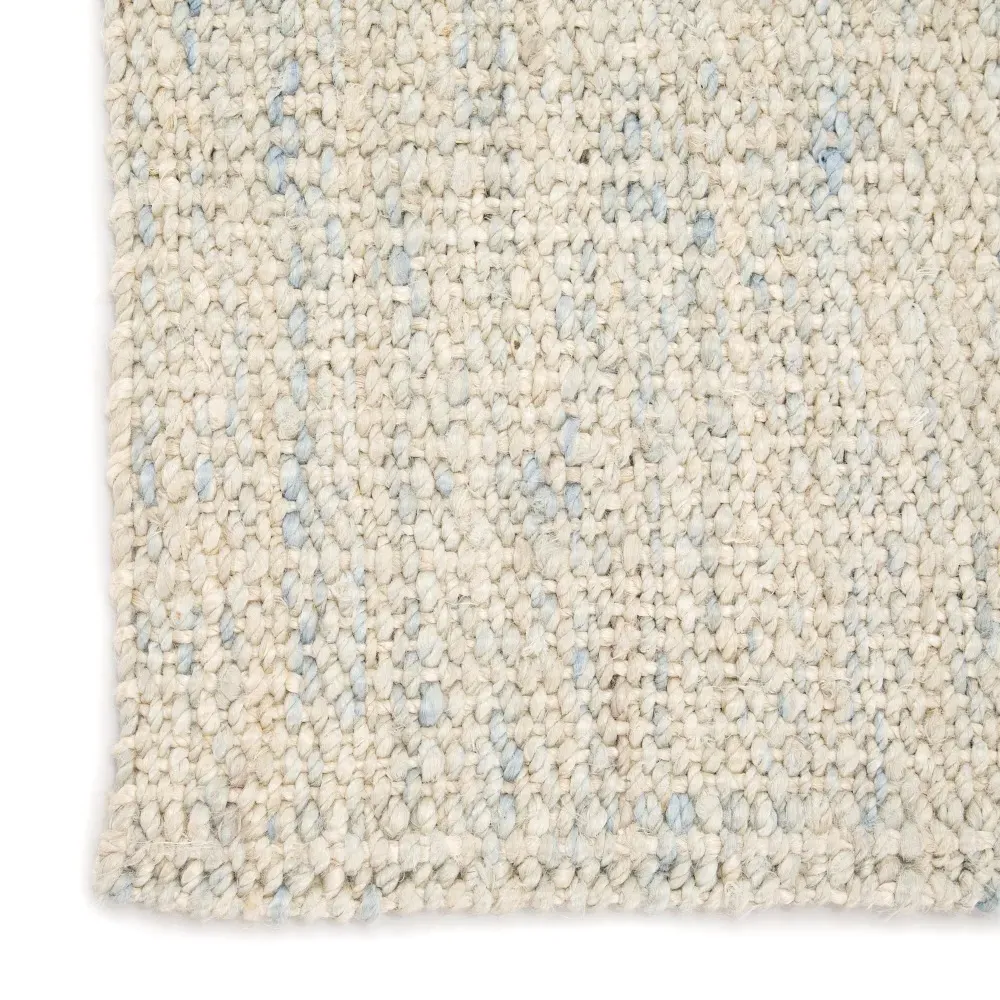 Reece 9x12 Solid Rug - Ivory Blue, Jute