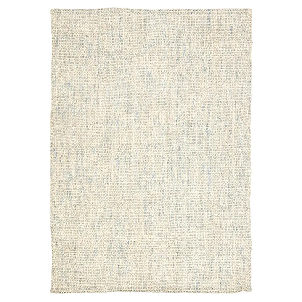 Reece 9x12 Solid Rug - Ivory Blue, Jute