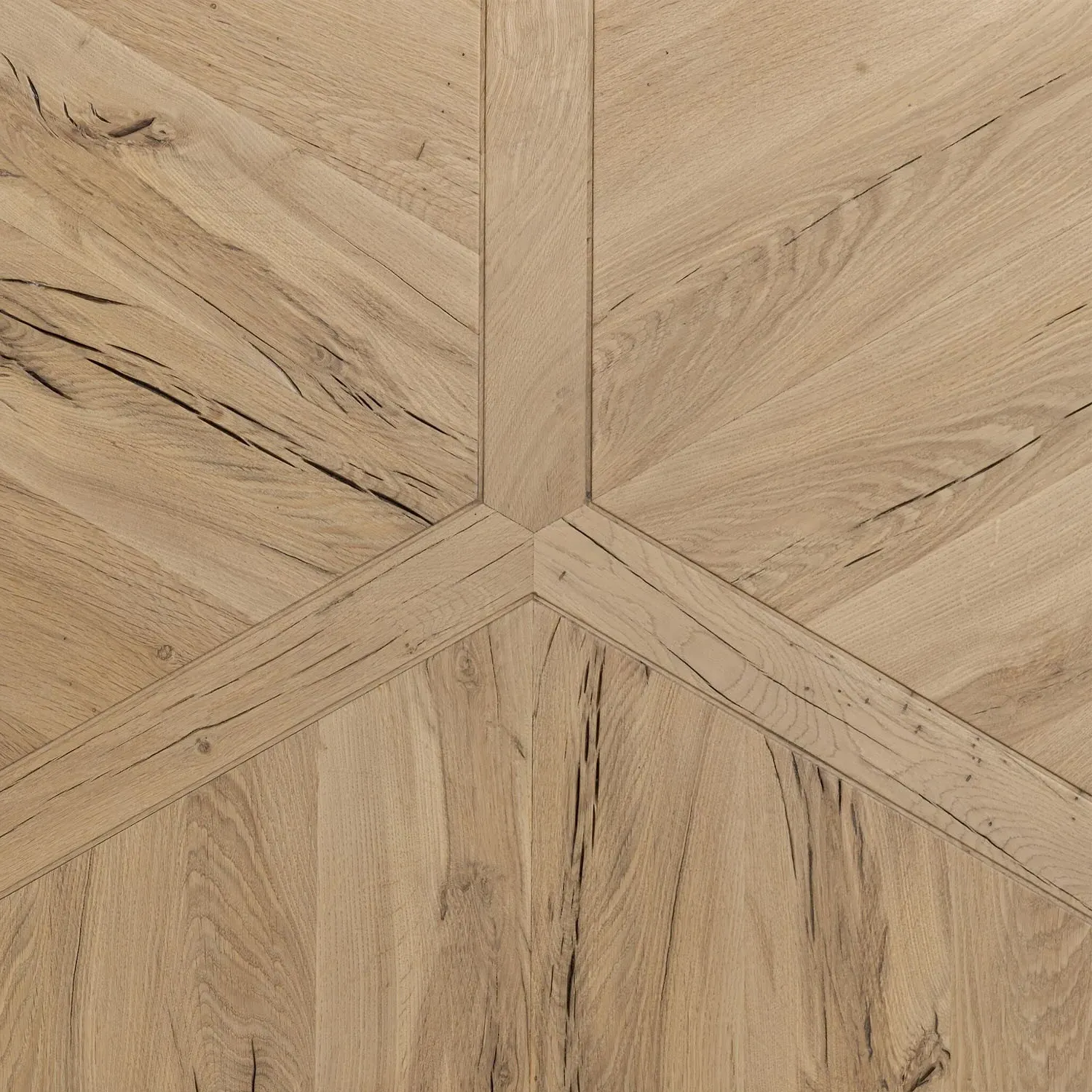 Reese Round Drum Coffee Table - Natural, Reclaimed Oak