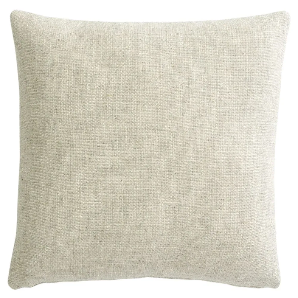 Reese Square Embroidered Throw Pillow - Brown