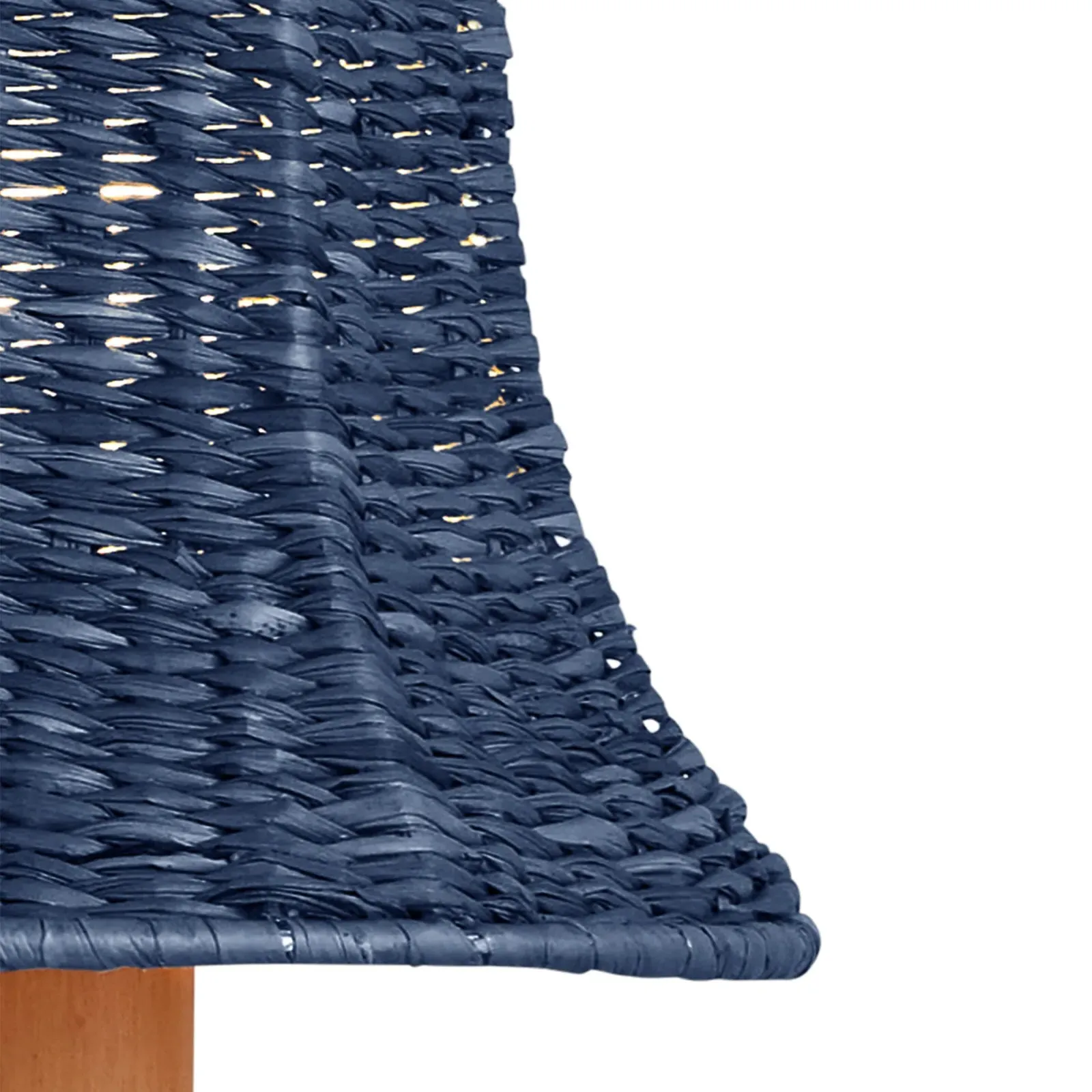 Reese Tapered Chandelier Shade - Indigo, Seagrass