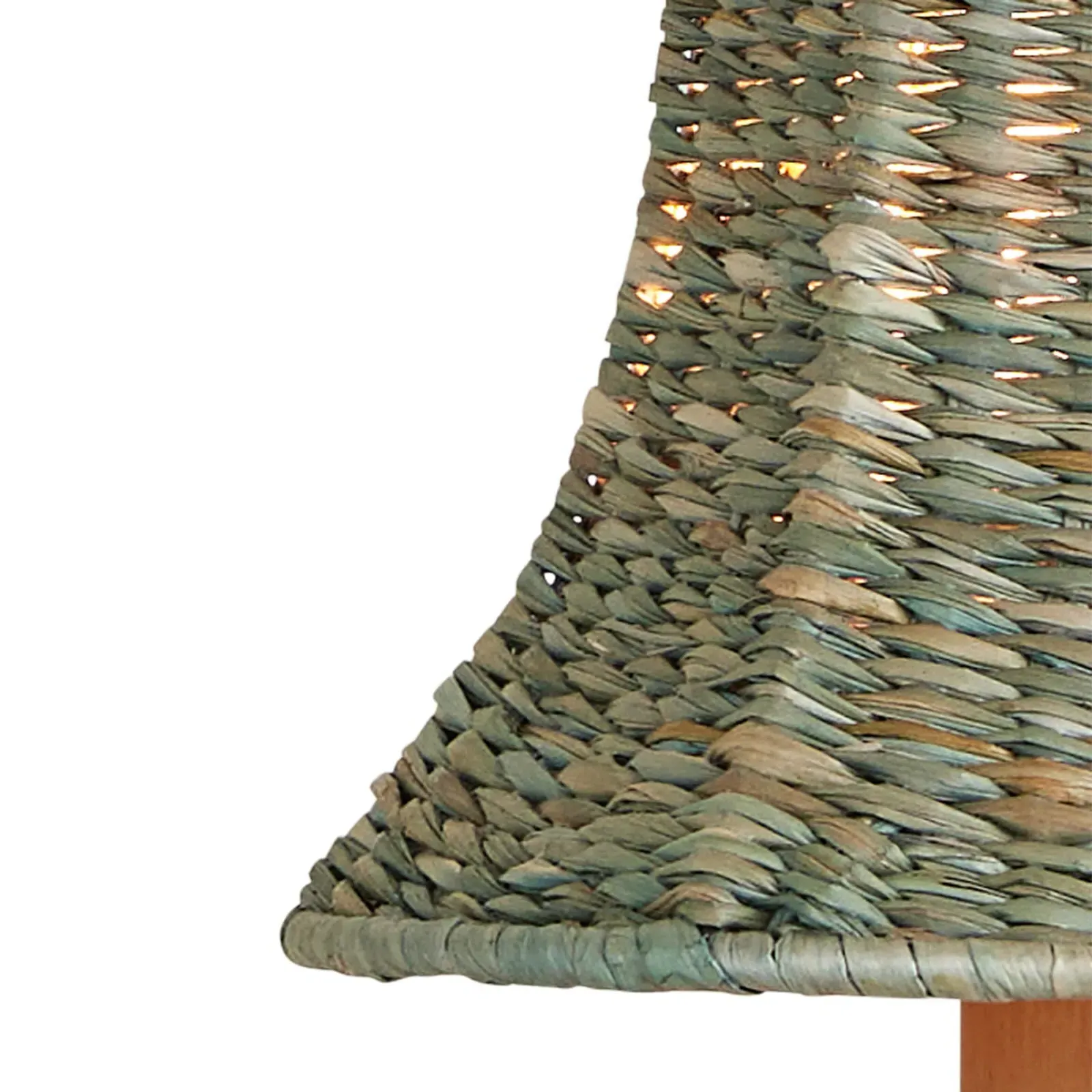 Reese Tapered Chandelier Shade - Light Teal, Seagrass