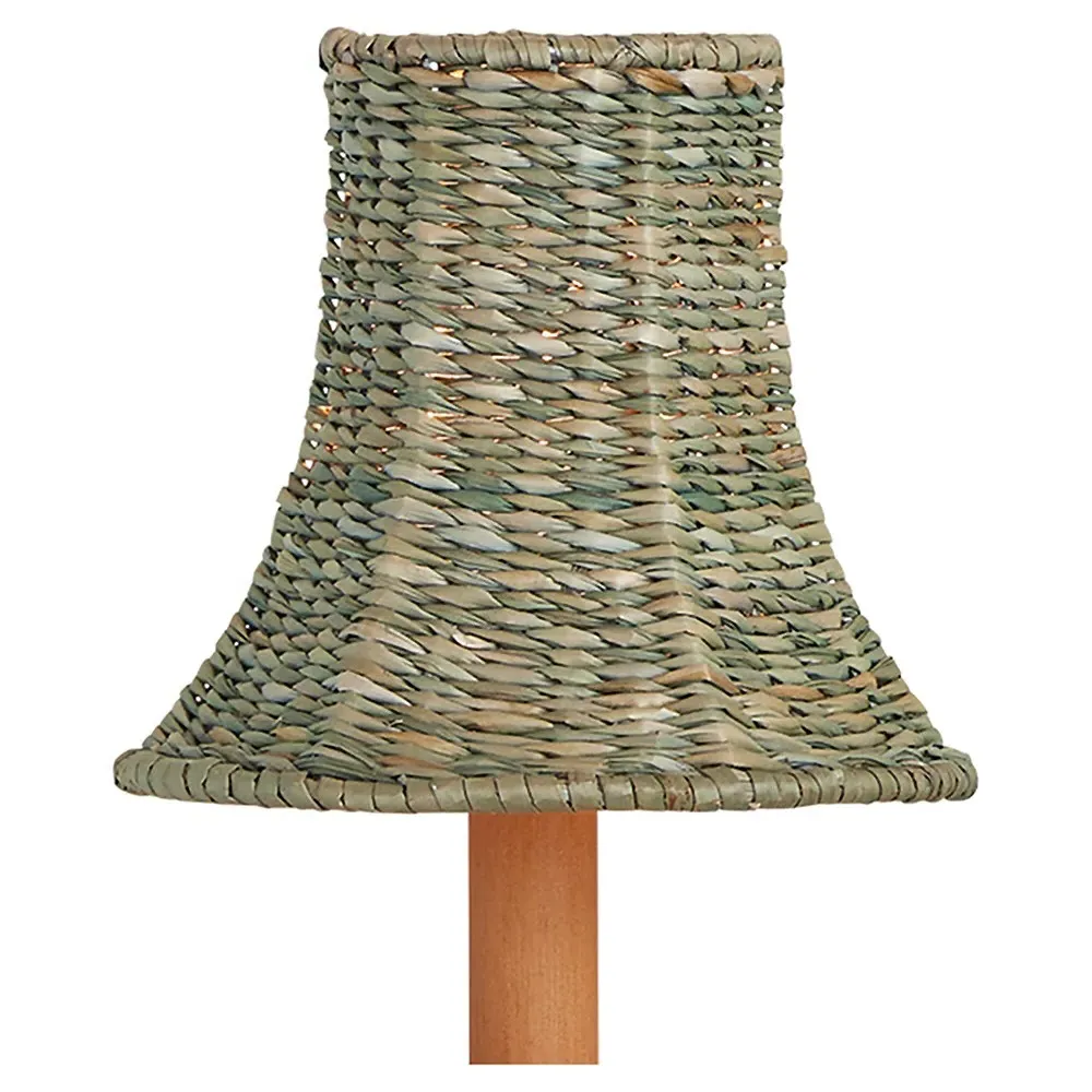 Reese Tapered Chandelier Shade - Light Teal, Seagrass