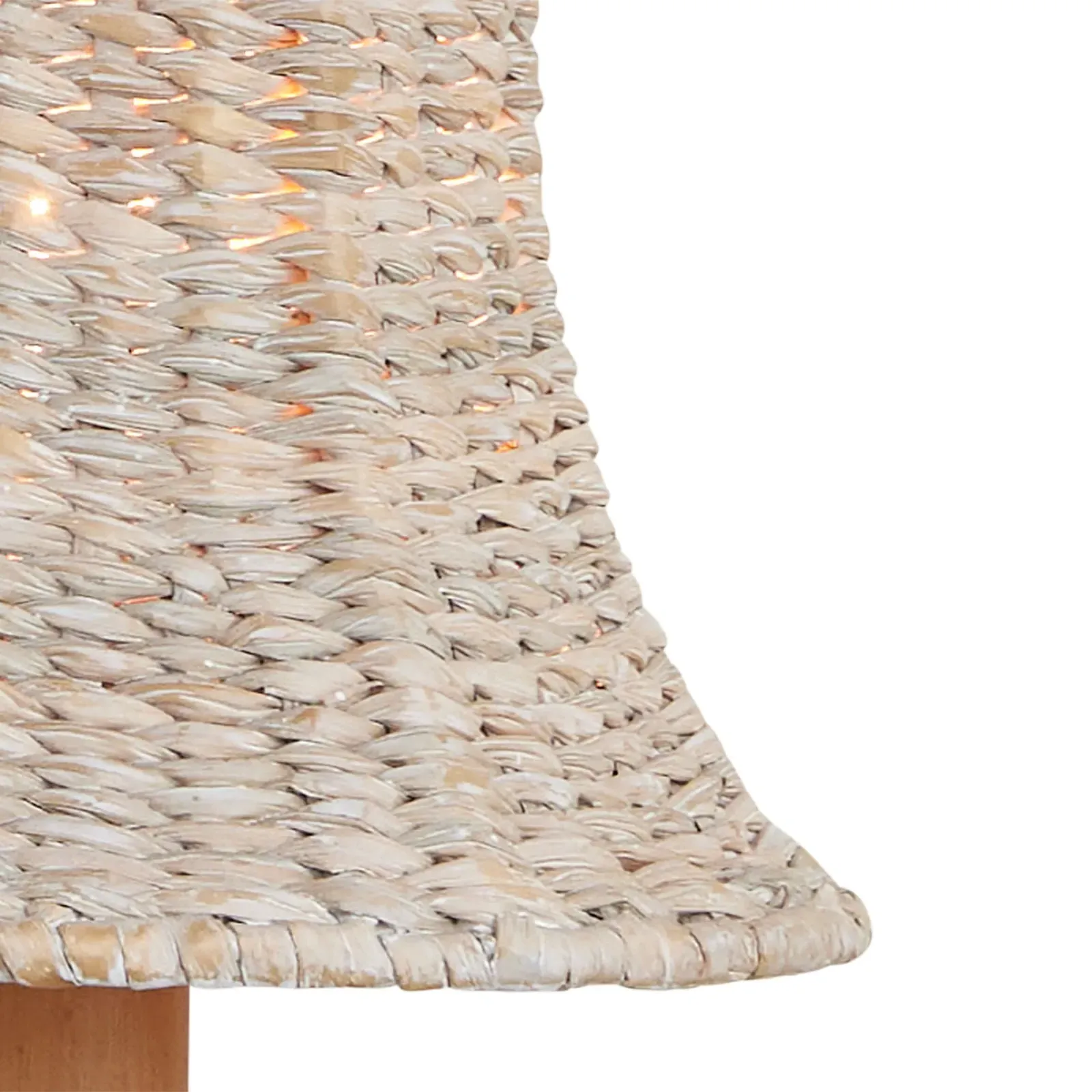 Reese Tapered Chandelier Shade - Whitewash, Seagrass