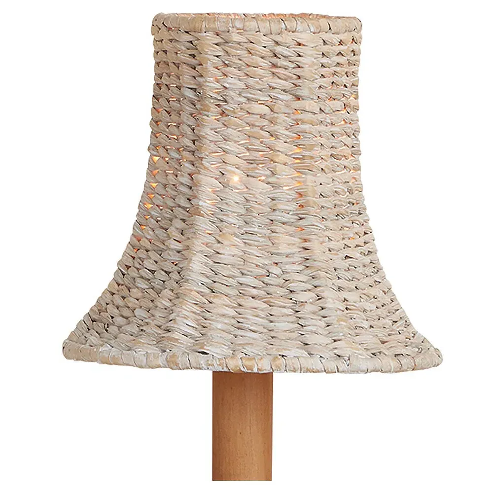 Reese Tapered Chandelier Shade - Whitewash, Seagrass