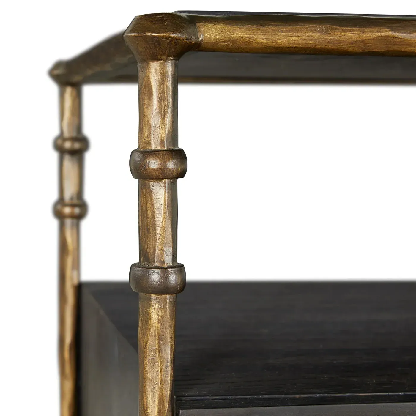 Reese Wide Nightstand - Black, Oak