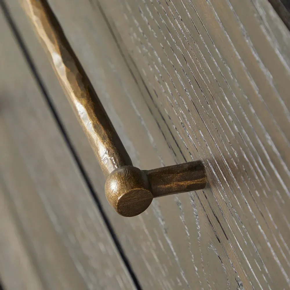 Reese Wide Nightstand - Black, Oak