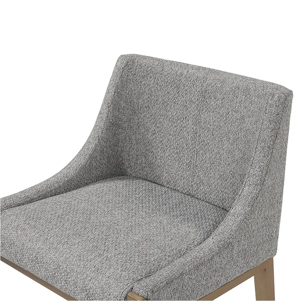 Reeves French Monument Counter Stool - Pebble Grey, Steel