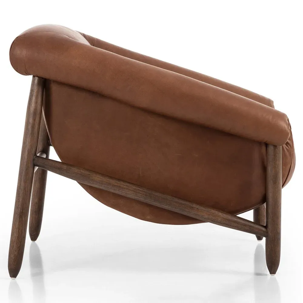 Reggie Club Chair - Sienna, Leather