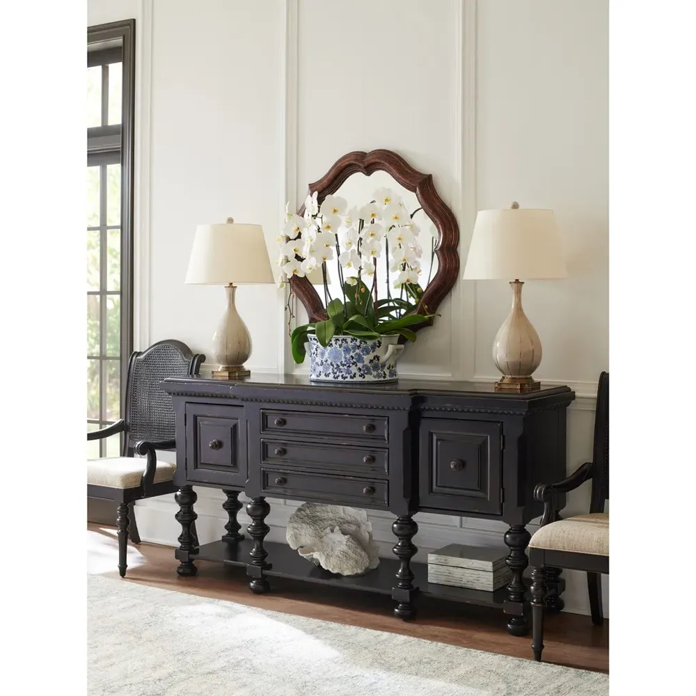 Regiment Sideboard - Brown, Hickory Wood