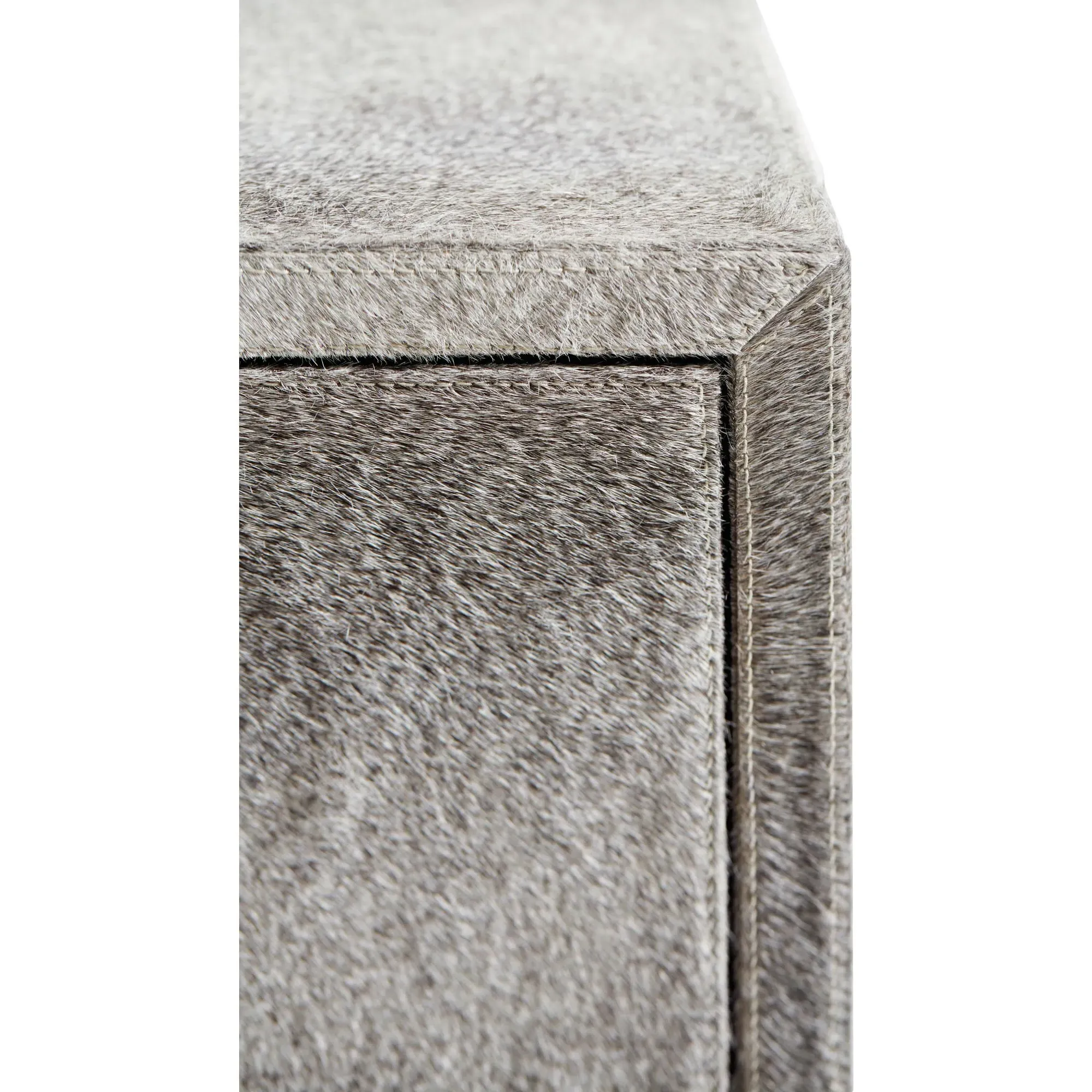 Remi Dresser with 3 Drawers - Grey, Hair-on-Hide