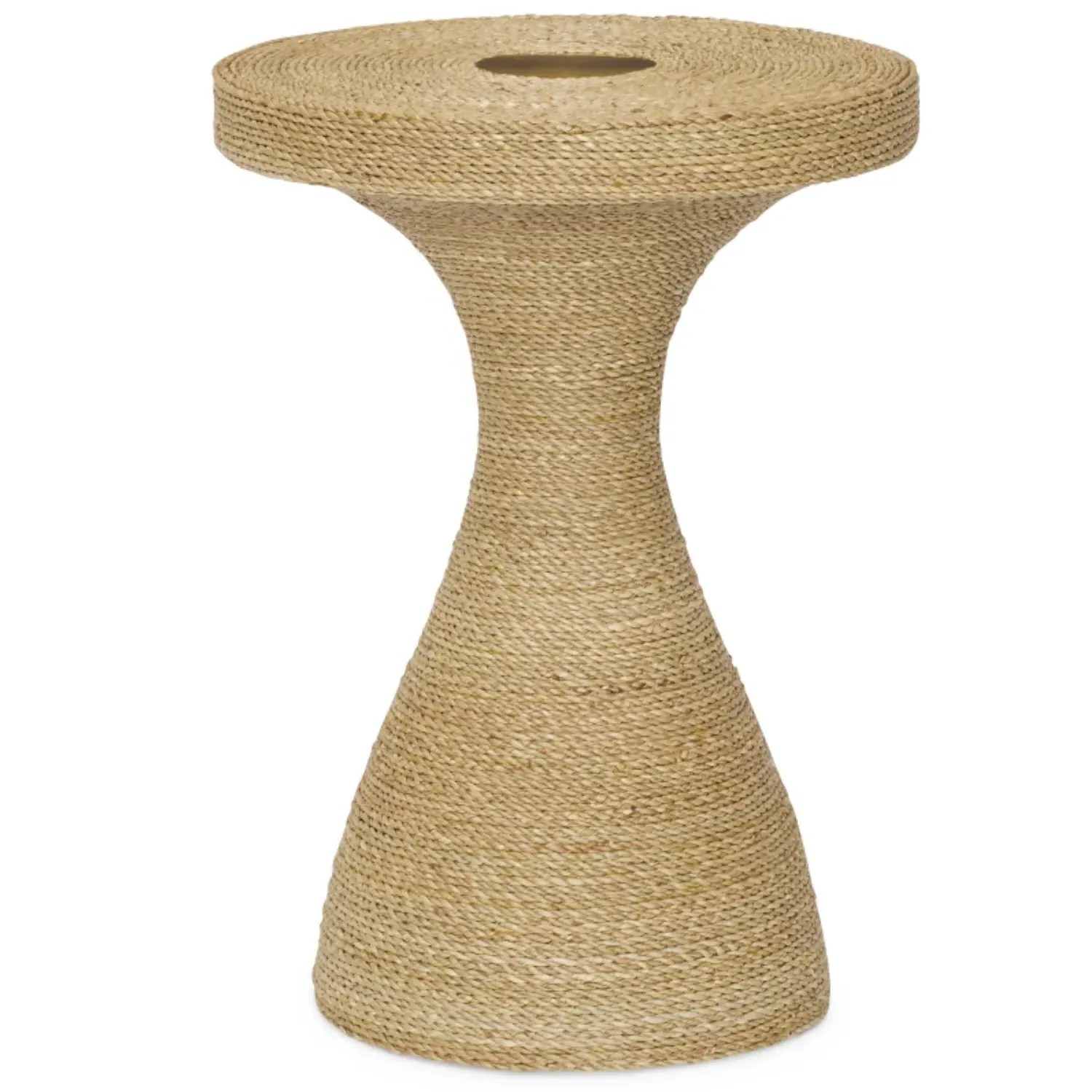 Remington Round Side Table - Brown, Seagrass image