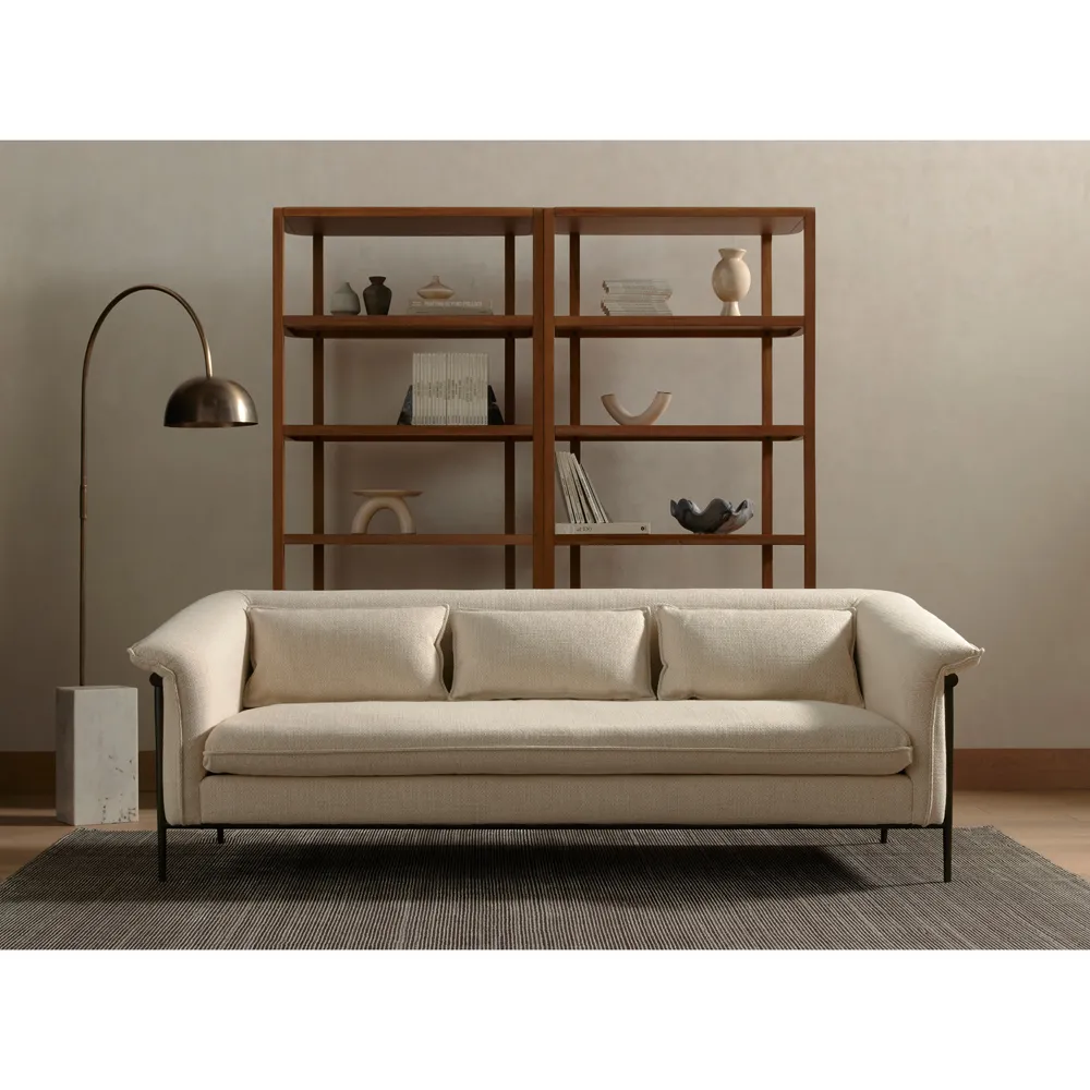 Remington Striated Patterned Rug - Black, Viscose Wool