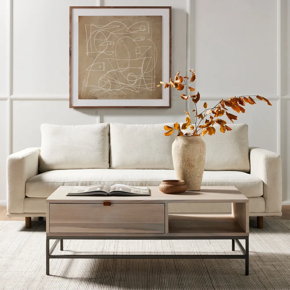 Remington Striated Patterned Rug - Brown