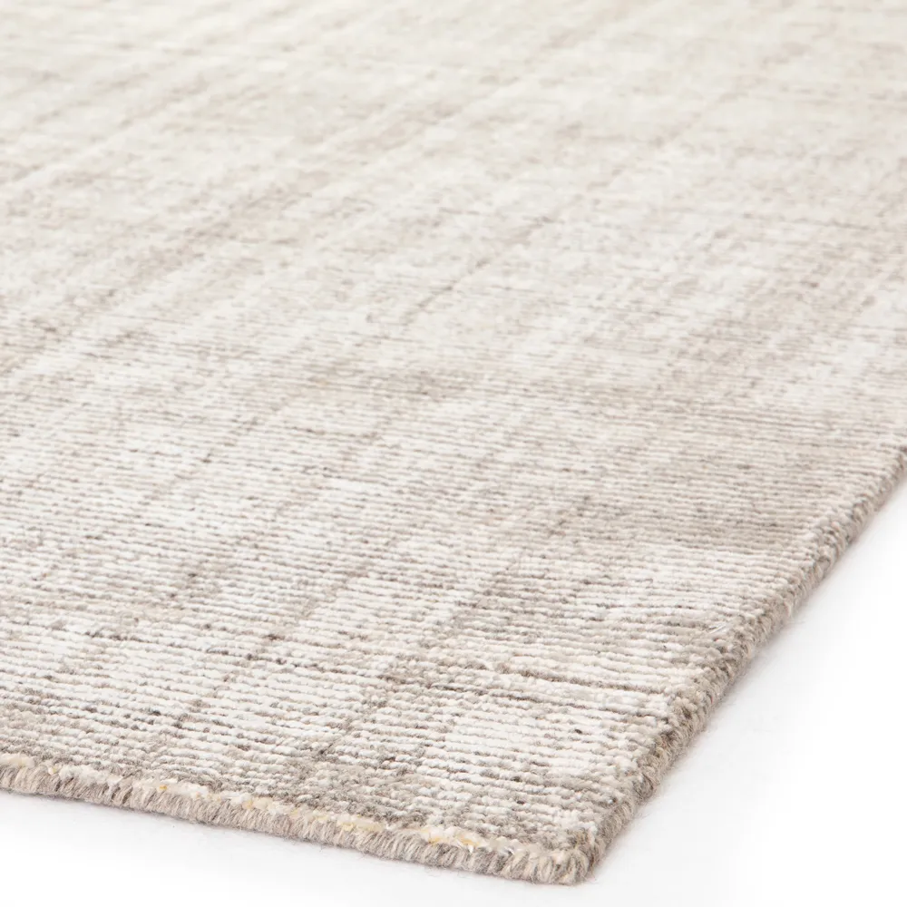 Remington Striated Patterned Rug - Brown, Viscose Wool