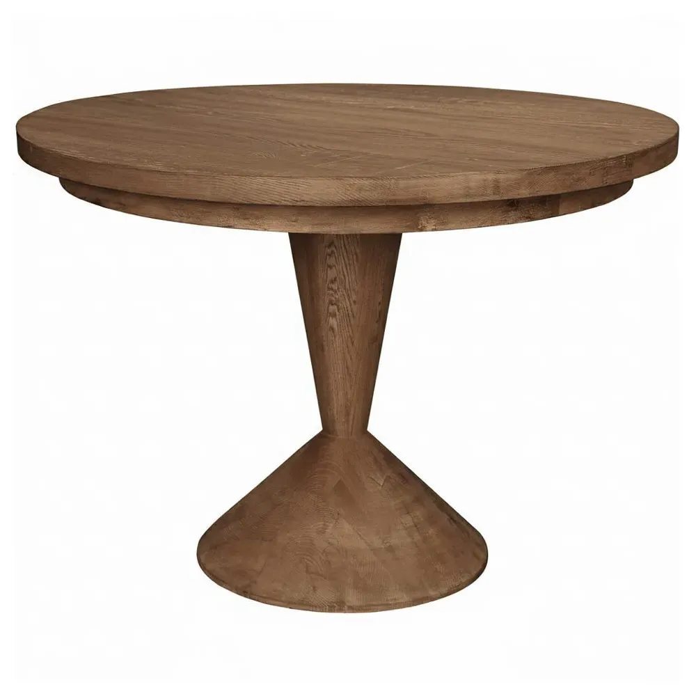 Remy Round Dining Table - Light Brown, Reclaimed Wood