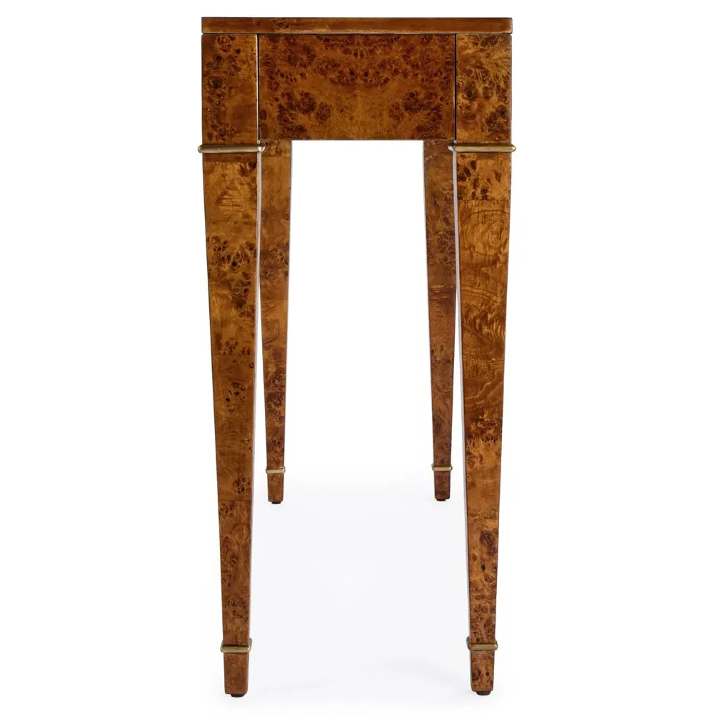 Renz Console Table - Brown, Burl