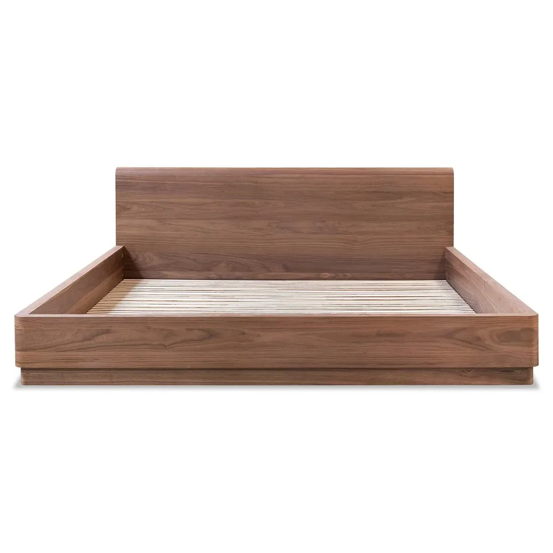 Rex King Size Platform Bed - Brown, Walnut