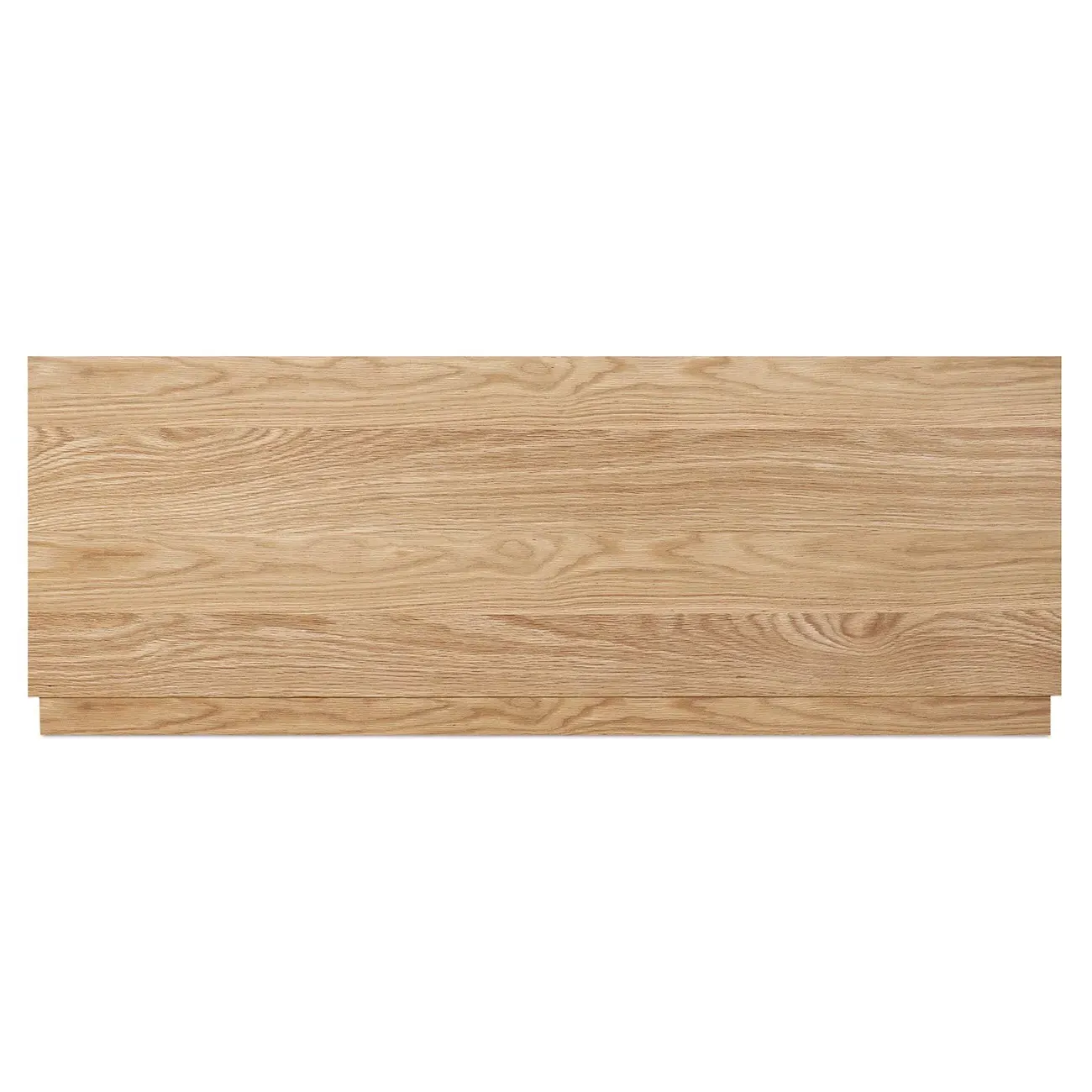 Rex King Size Platform Bed - Light Brown, Oak Wood