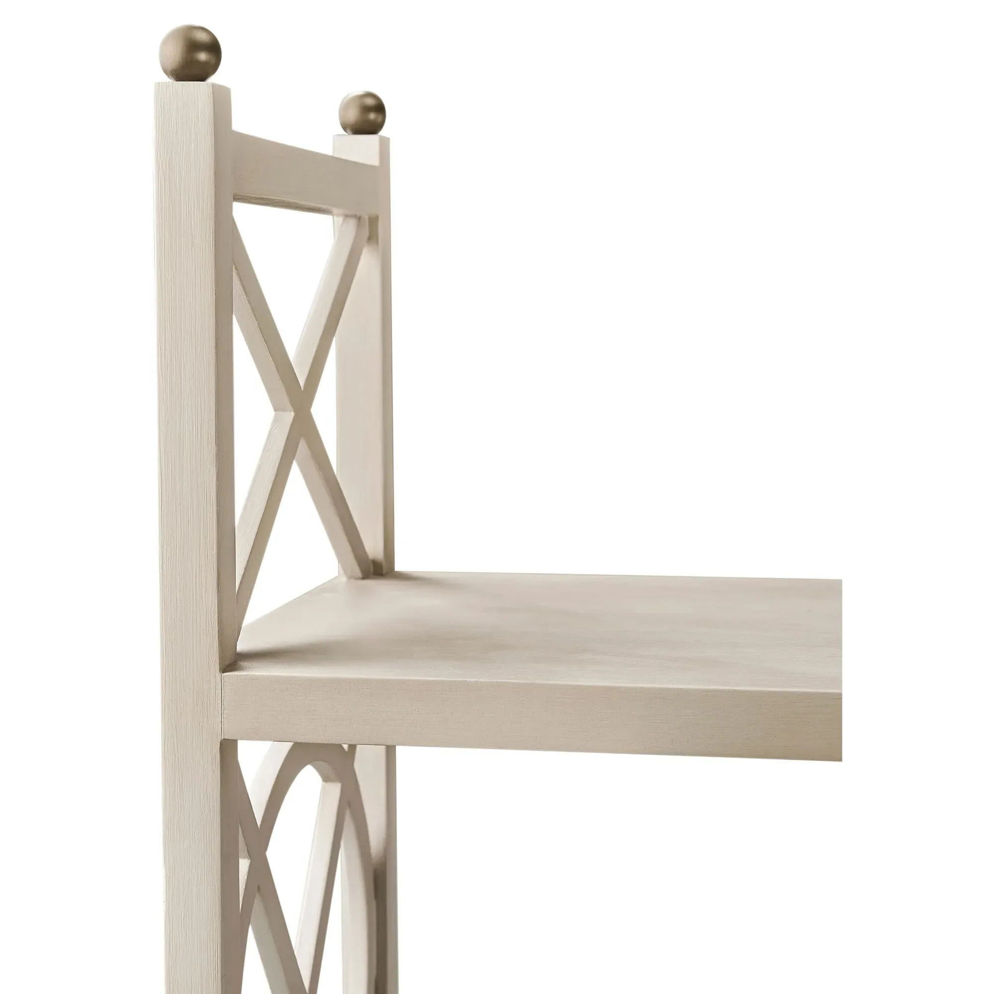 Rey Etagere - Cream, Acacia