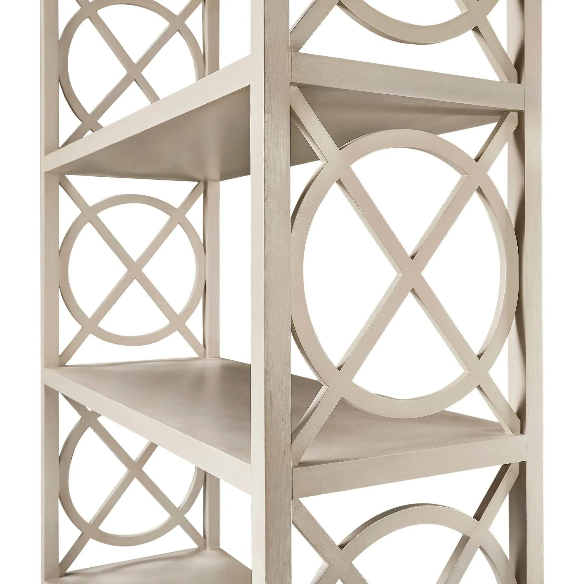 Rey Etagere - Cream, Acacia