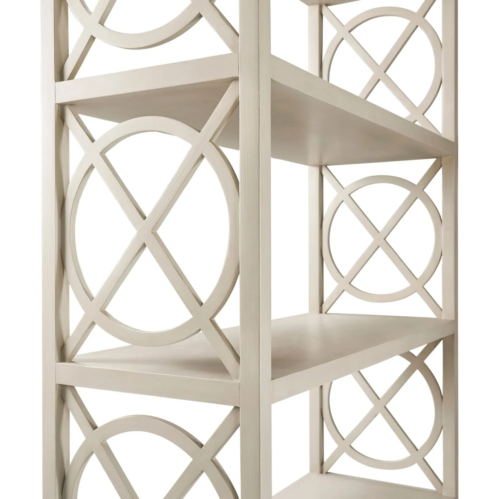 Rey Etagere - Cream, Acacia