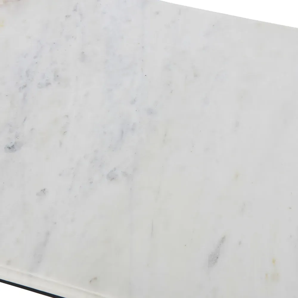 Rhea Rectangular Coffee Table - Black, Marble