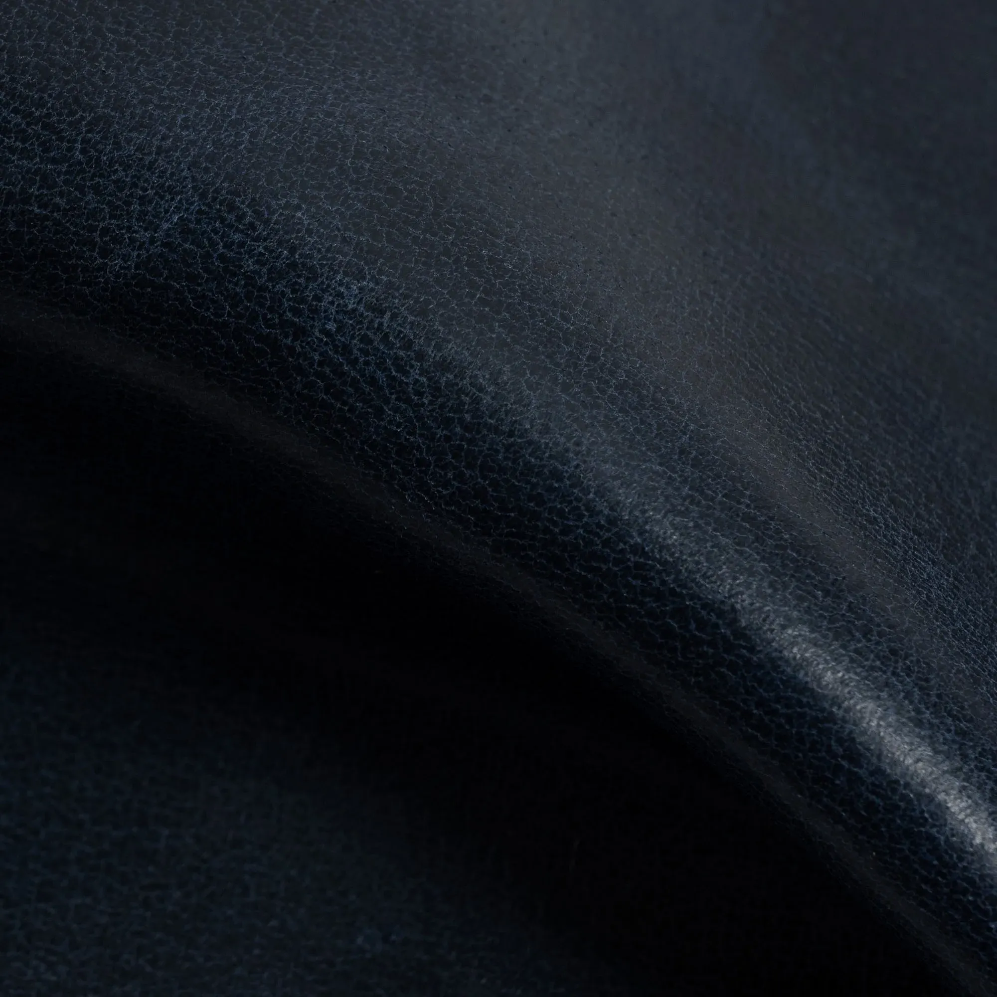 Rhett Swivel Chair - Navy Blue, Leather