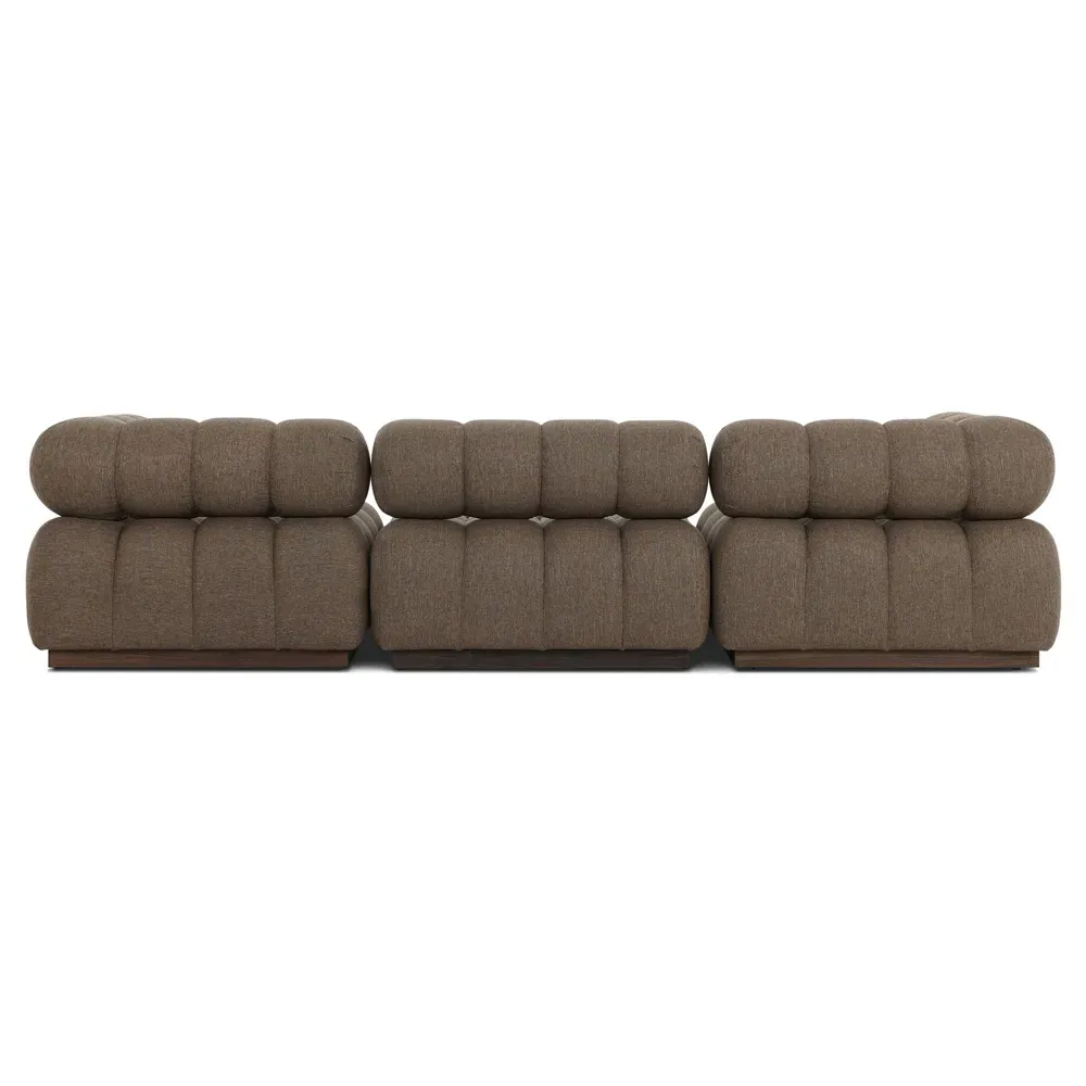Rhey 3-Piece Outdoor Sectional - Brown, Teak
