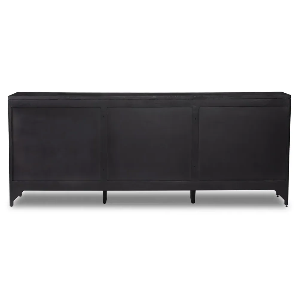 Rhian 9 Drawer Dresser - Black, Mango Wood