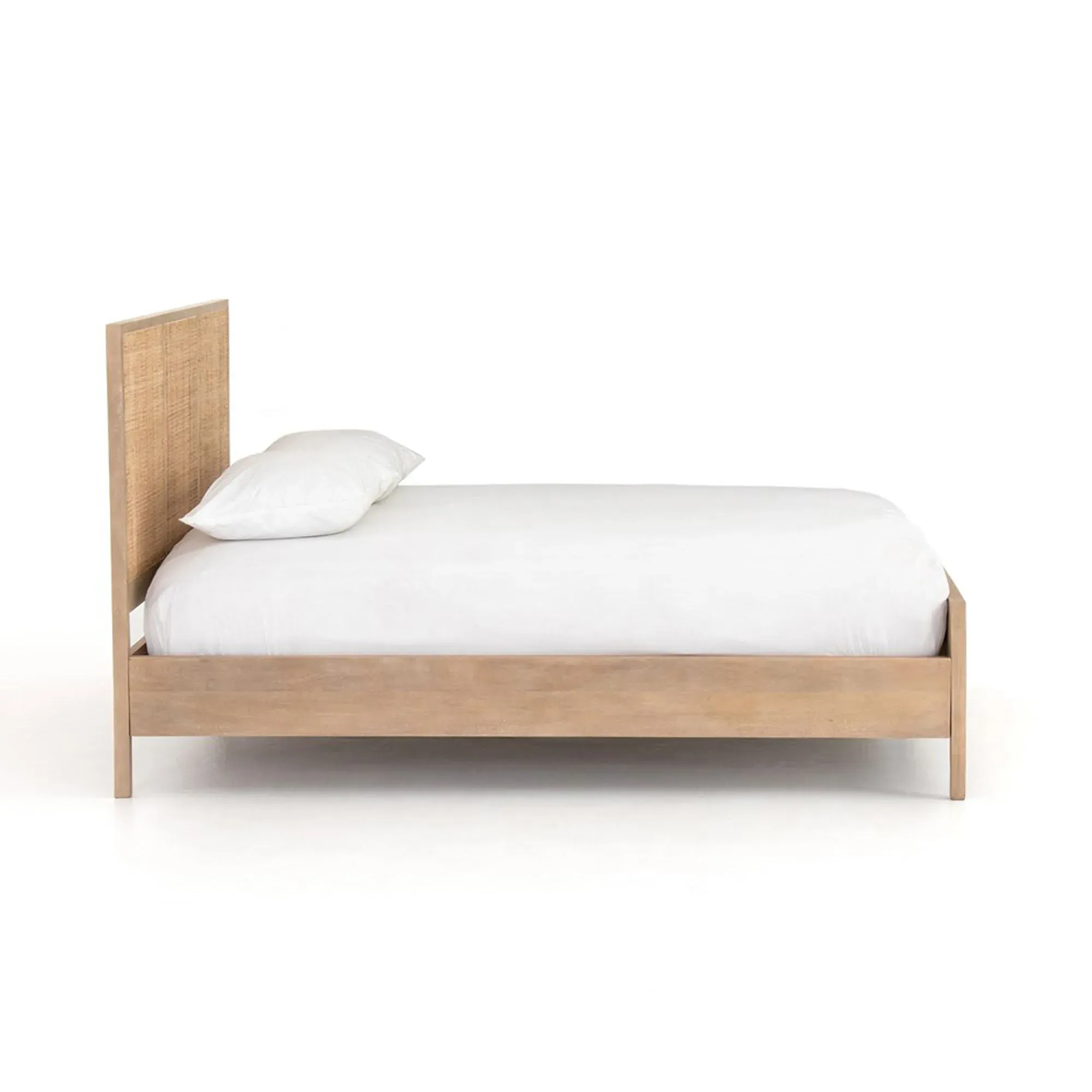 Rhian King Size Bed Frame - Natural, Mango Wood
