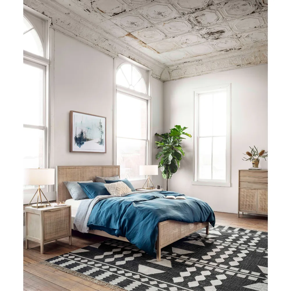 Rhian Tall Chest Dresser with Removable Shelf - Natural, Mango Wood