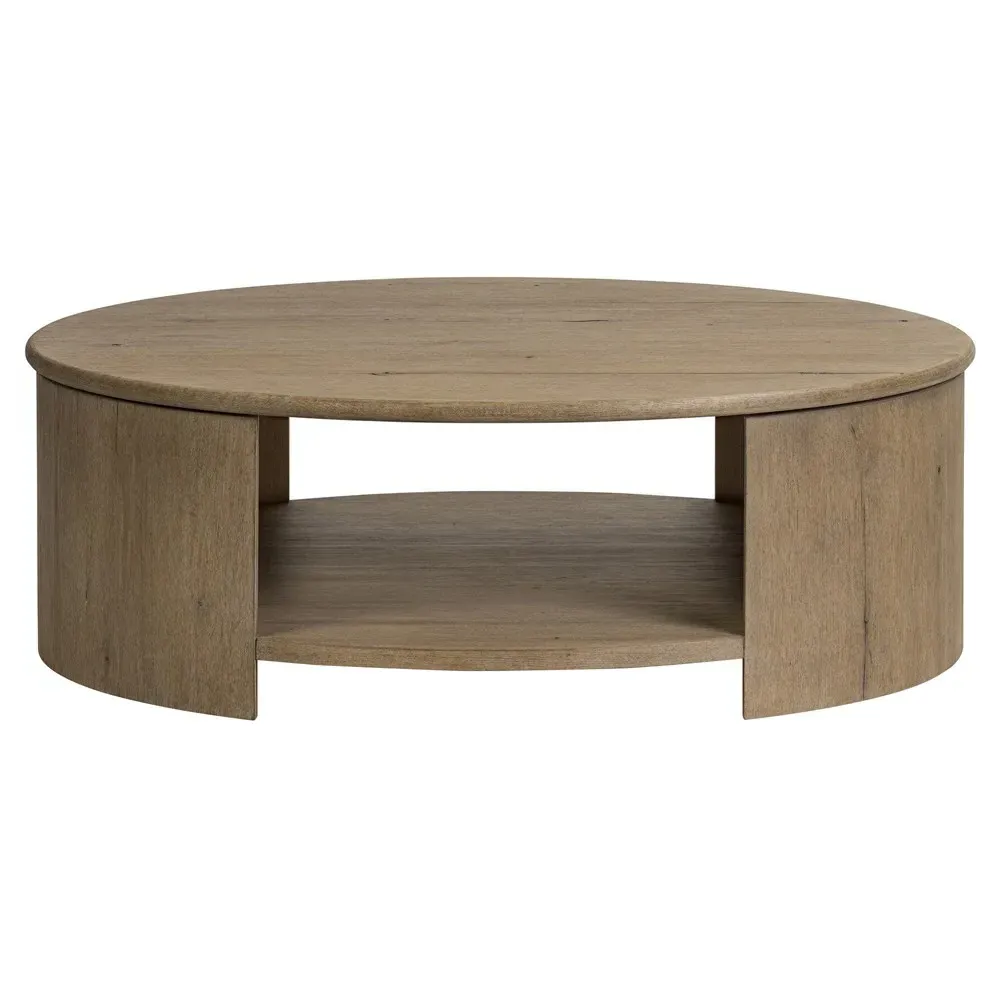Riacan Round Coffee Table - Brown, Oak image