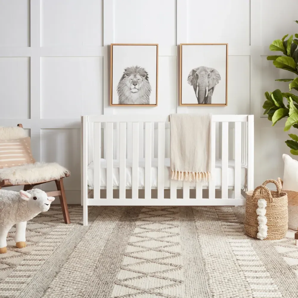 Rian Dula Striped Rug - Ivory Grey, Wool