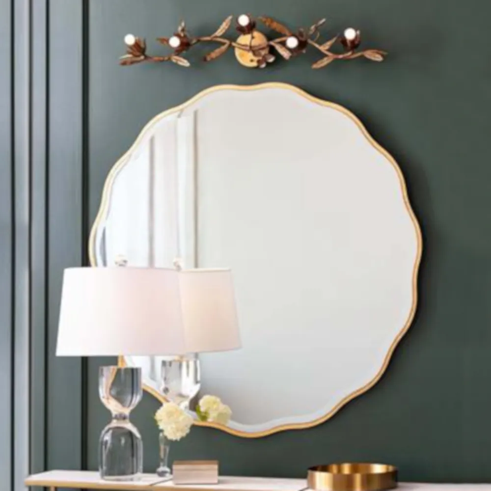 Rian Floral Wall Sconce - Brass, Steel