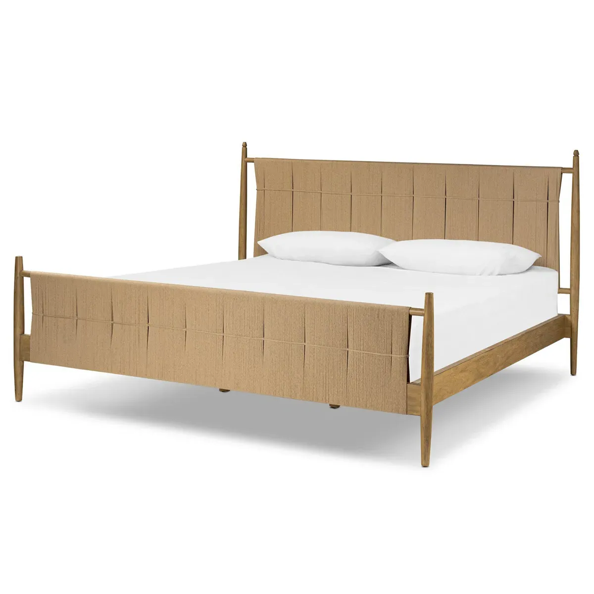 Richard King Size Bed Frame - Burnished, Rush