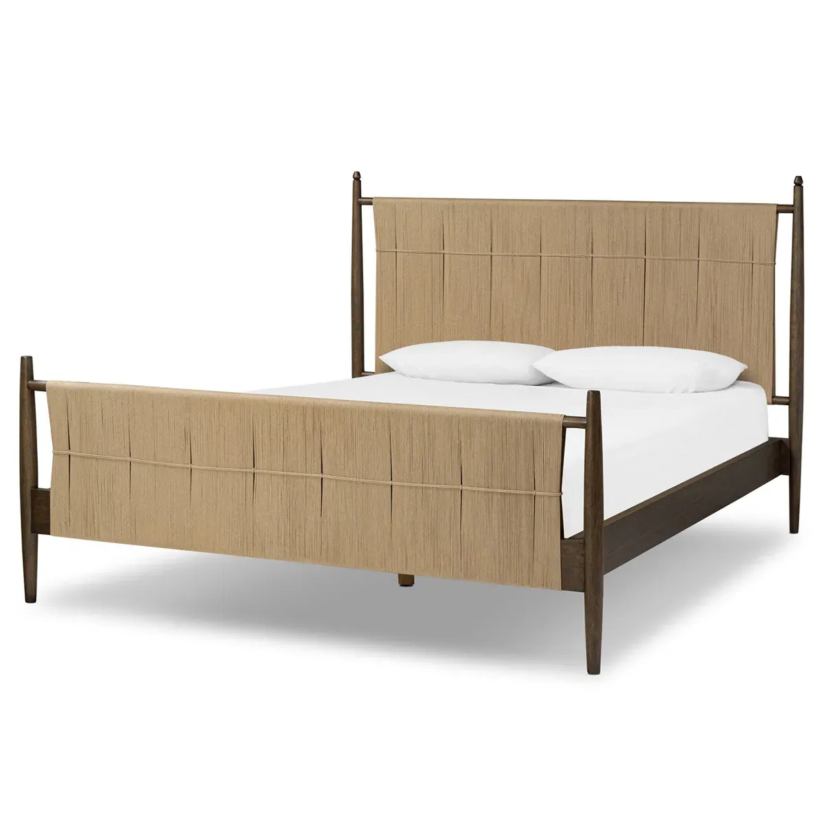 Richard Queen Size Bed Frame - Almond, Rush