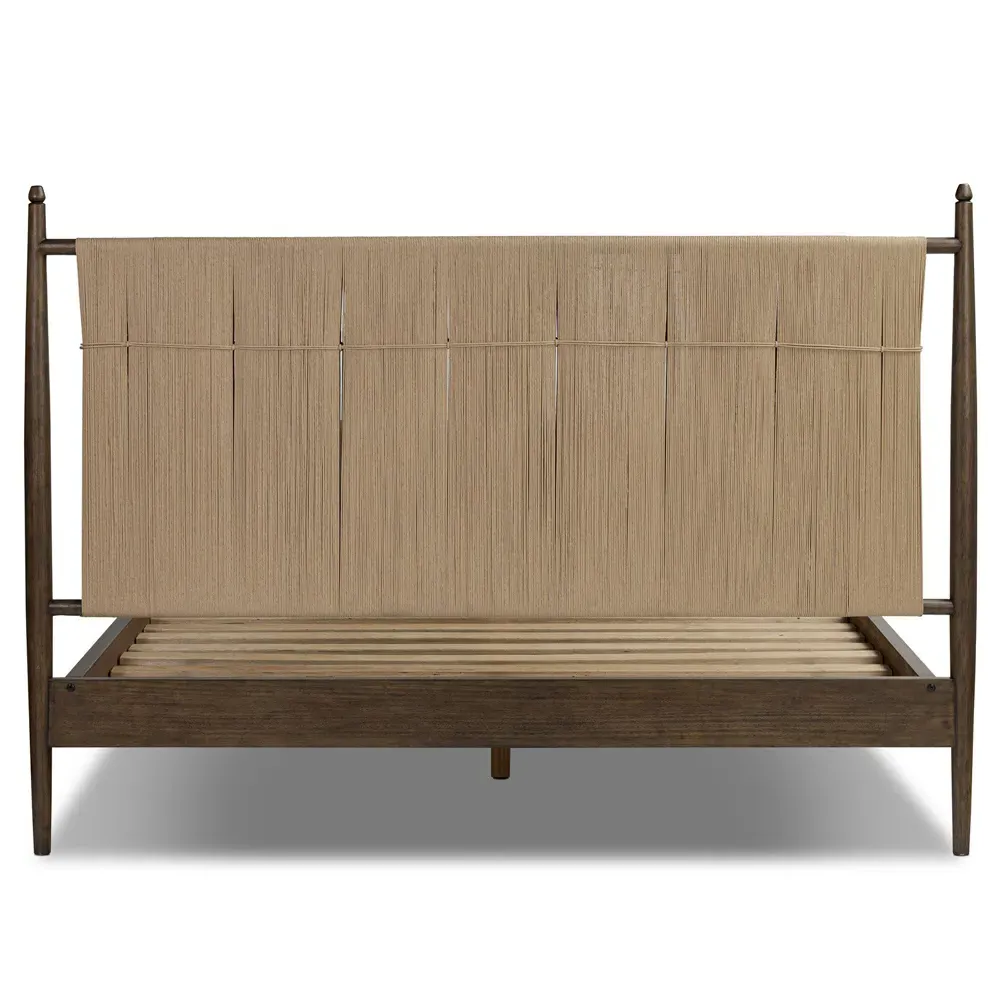 Richard Queen Size Bed Frame - Almond, Rush