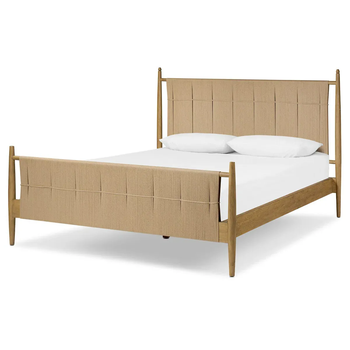 Richard Queen Size Bed Frame - Burnished, Rush