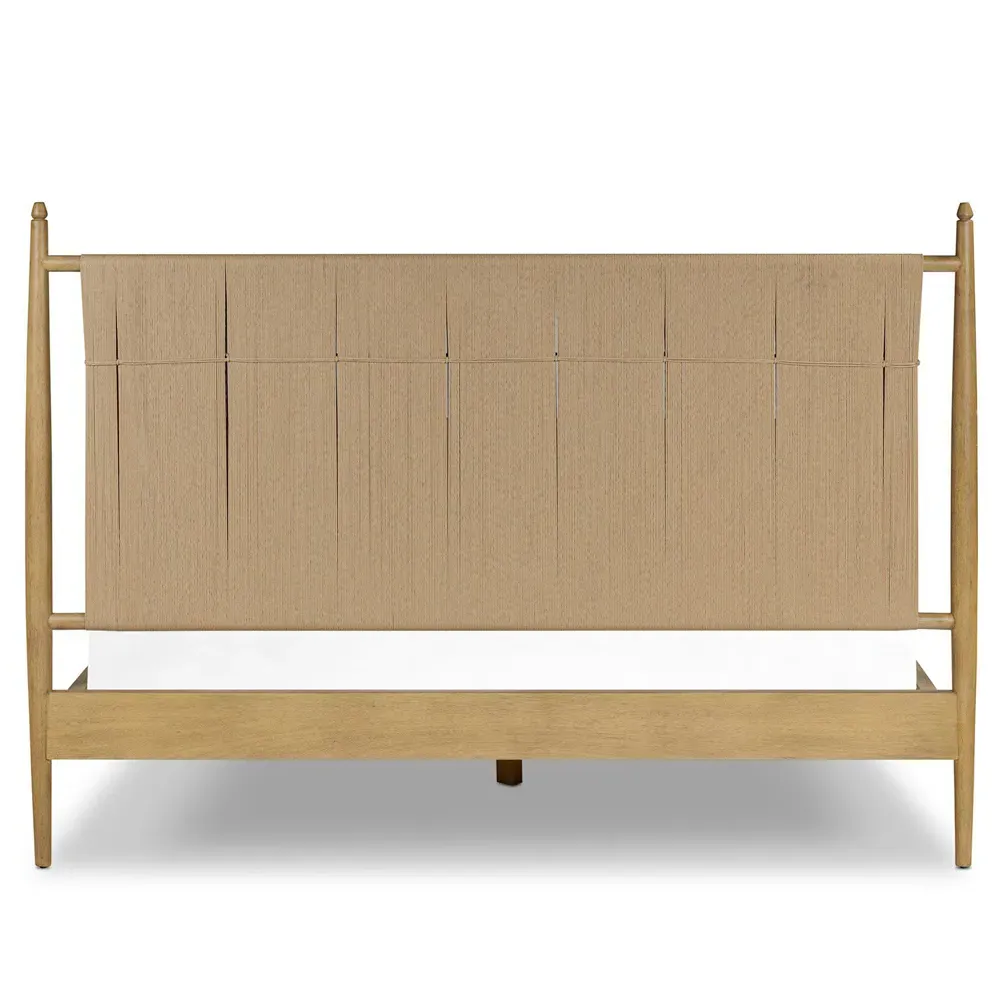 Richard Queen Size Bed Frame - Burnished, Rush