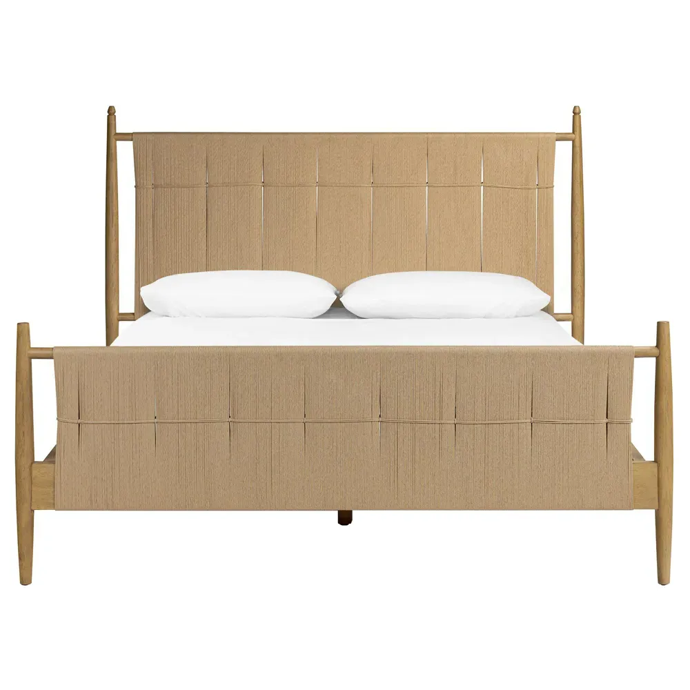 Richard Queen Size Bed Frame - Burnished, Rush
