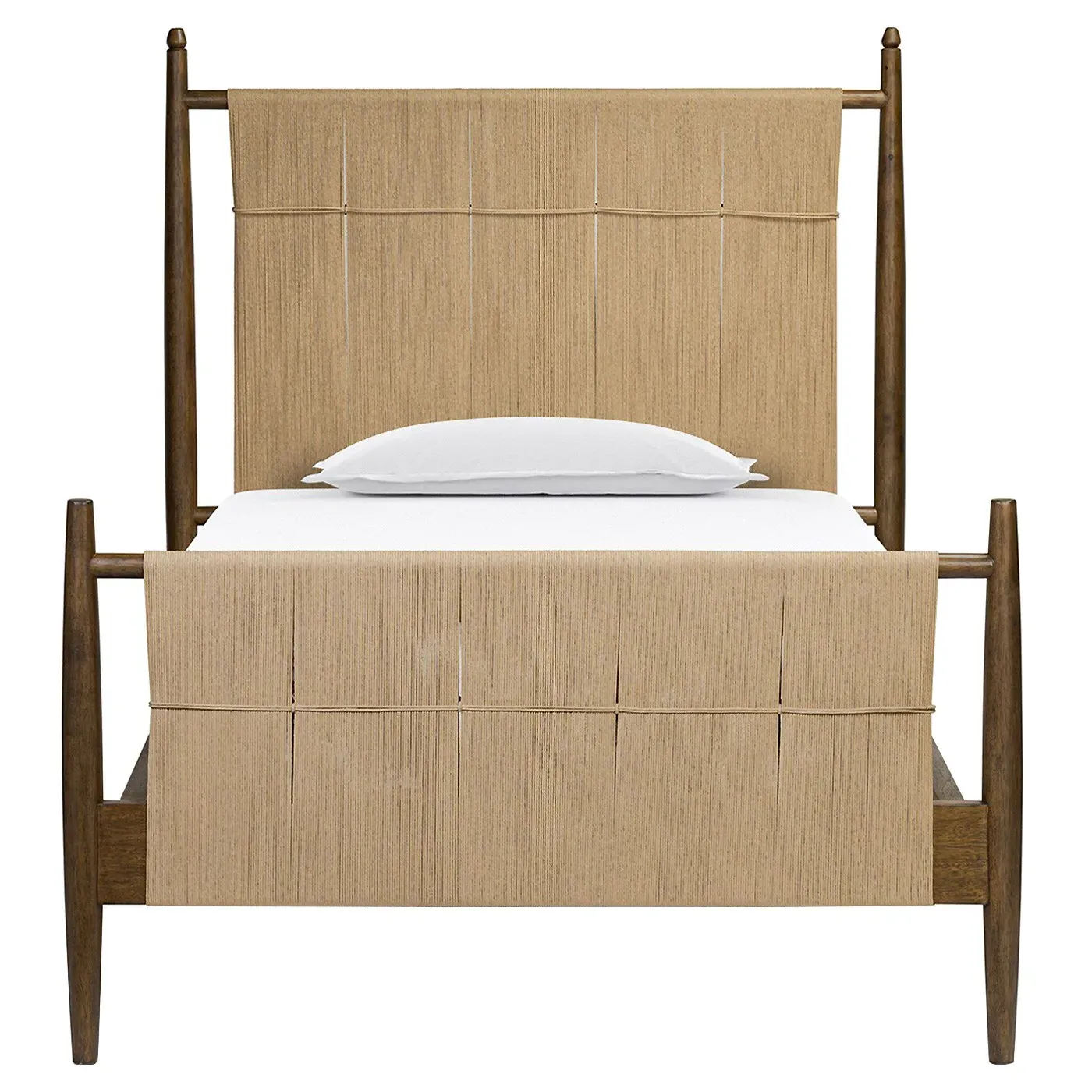 Richard Twin Size Bed Frame - Almond, Rush image