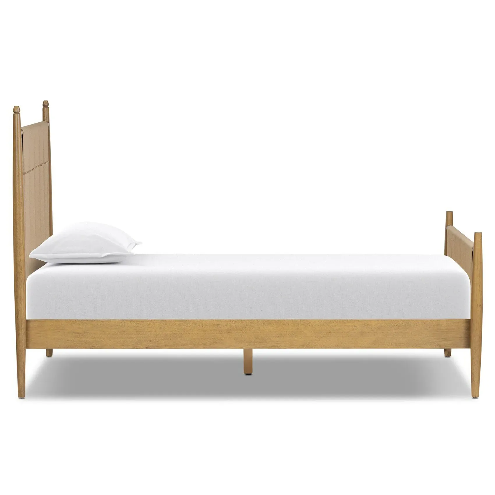 Richard Twin Size Bed Frame - Burnished, Rush