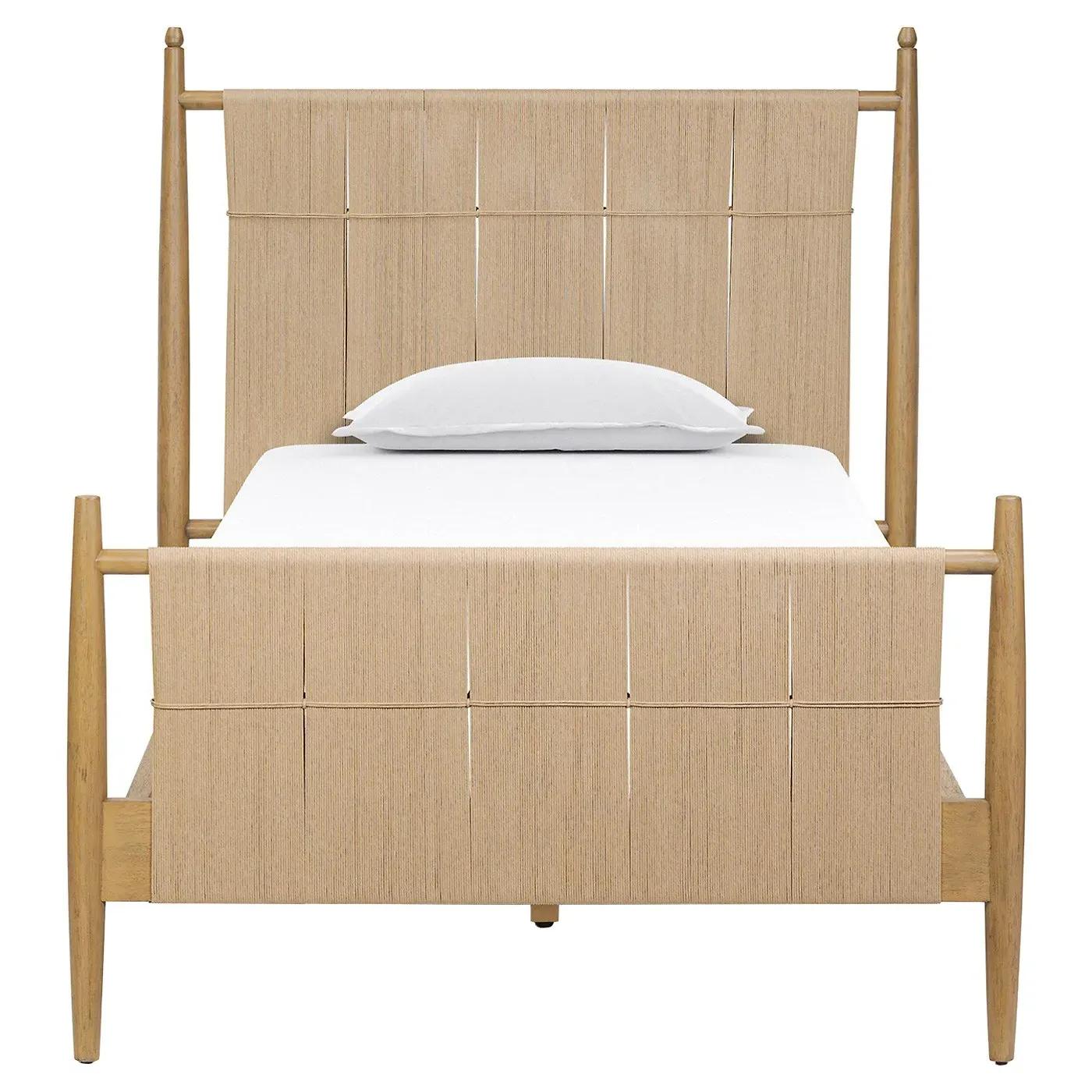 Richard Twin Size Bed Frame - Burnished, Rush