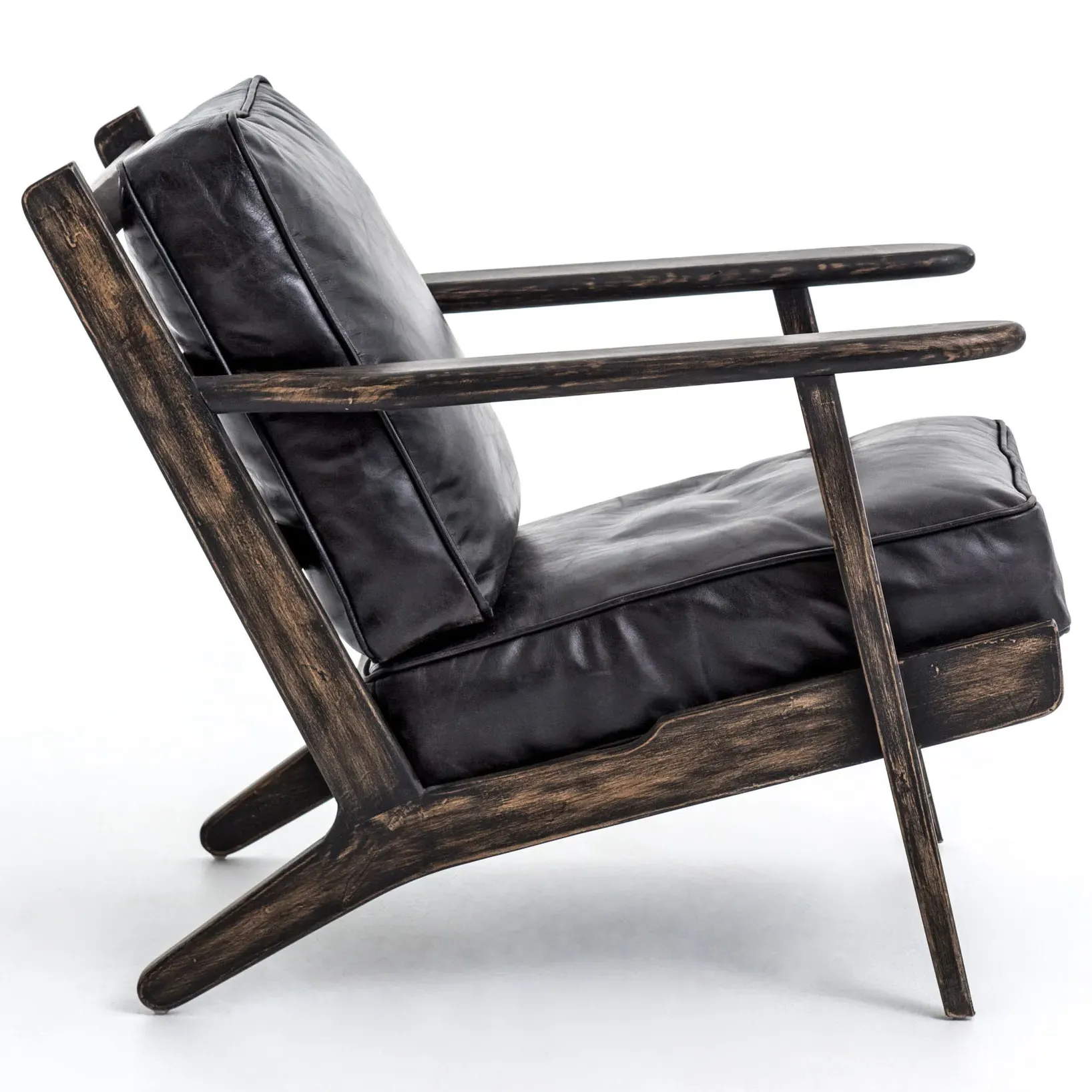 Rider Occasional Arm Chair - Black, Oak
