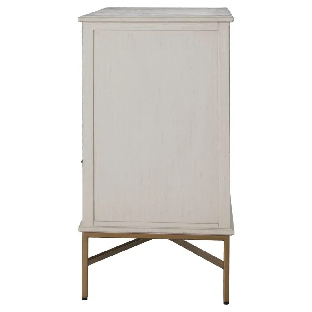 Riggs Bachelor Chest - Antique White, Mahogany