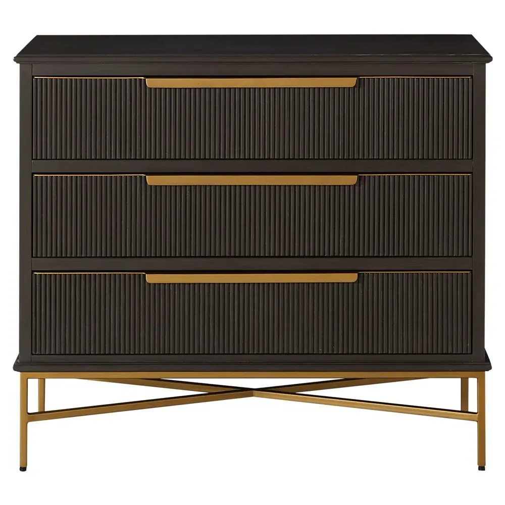 Riggs Bachelor Chest - Sesame Black, Mahogany