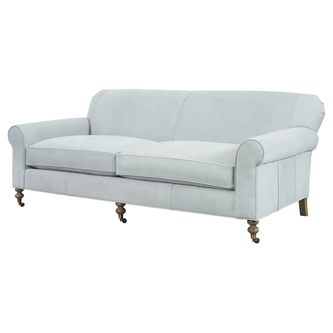 Riley 3-Seater Sofa - Light Blue, Leather