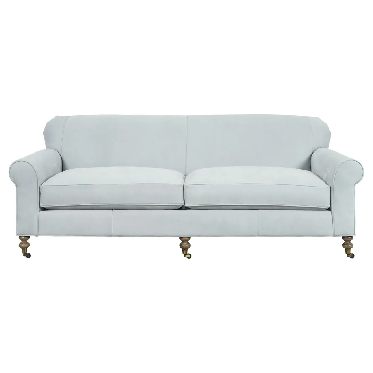 Riley 3-Seater Sofa - Light Blue, Leather