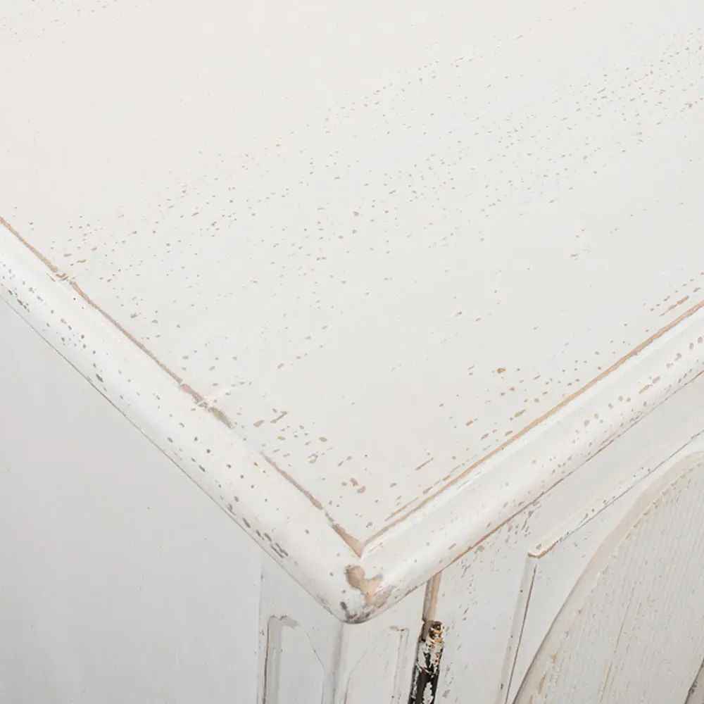 Riley 4 Door Buffet Sideboard - White, Reclaimed Pine